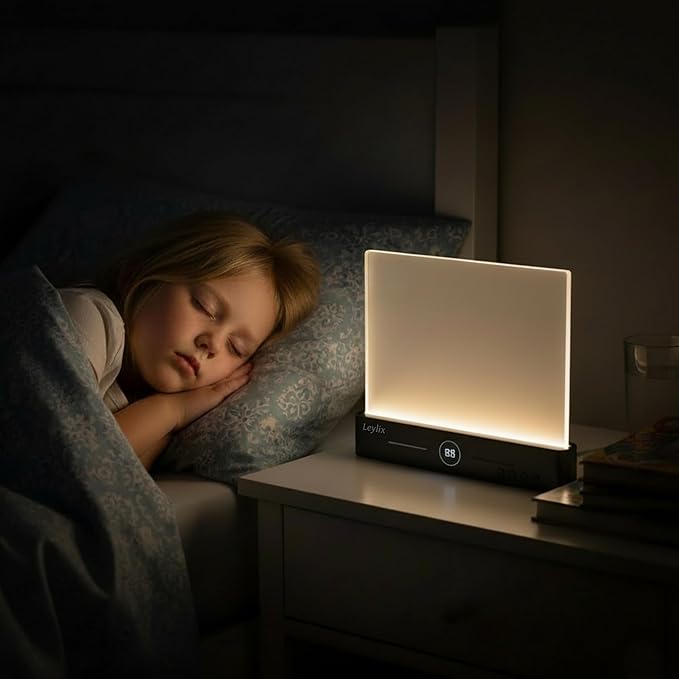 LED Flat Book Light for Reading in Bed, Eye-Caring Books Lights, 3 Color Temperatures & Stepless Dimmable, Portable Flat Panel Lamp Page, USB Rechargeable Night Light for Kids & Adults (Black)