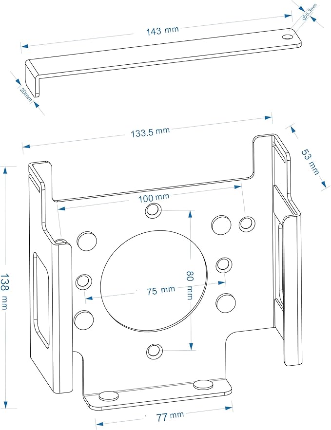 Under Desk Mount for Mac Mini M4/M4 Pro | Anti-Theft Metal Bracket with Password Lock & Protective Padding |VESA-Compatible Hidden Installation (Desk/Monitor)