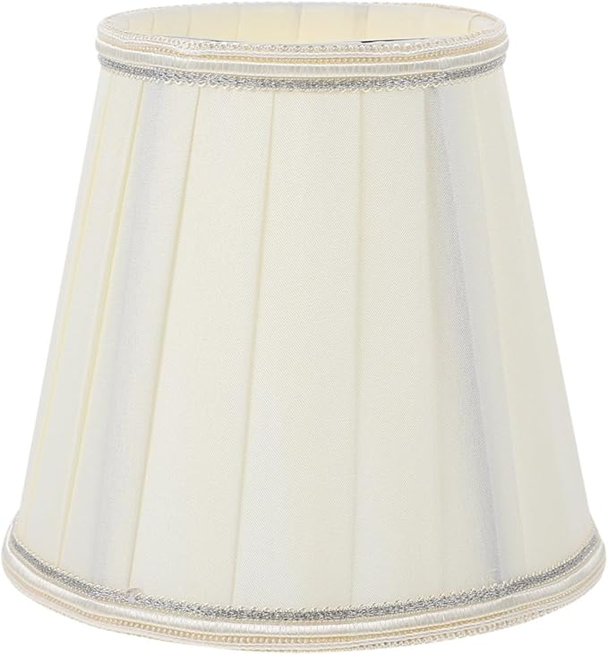Hemobllo Fabric Lampshade 5.51In Small Cloth Lamp Cover for Wall and Table Light Elegant Household Lamp Shade with Soft Light Diffusion Decorative Home Accessory