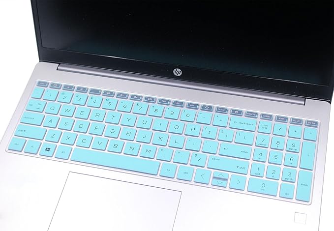 Keyboard Skin Compatible for 15.6" HP Laptop 15-fc 15-fd 15t-fd 15z-fc Series, HP Pavilion 15 15-eg/eh/er 15t-eg200/eg300 15z-eh300 Series, HP Pavilion 17z 17z-cp000 17z-ca200 17-cn 17-cp Series (Mint
