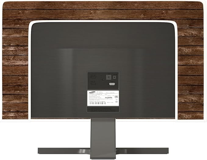 Waterproof TV Dust Covers 37, 38, 39 Inch for Television LED LCD OLED TVs TV Display Protectors During House Moving, Storing, or Home Renovation，Brown Vintage Wooden Board
