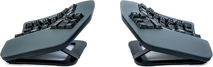 Kinesis Advantage360 Professional Split Ergonomic Keyboard - Bluetooth | Mechanical Switches | Fully Programmable Open Source | Contoured Shape | Adjustable Tenting | Backlit