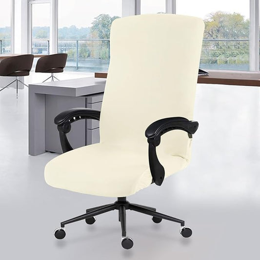 DIVA EN CAMINO DEC Stretch Office Chair Cover with Zipper, Soft Slipcover for Home Office Desk or High Back Chair