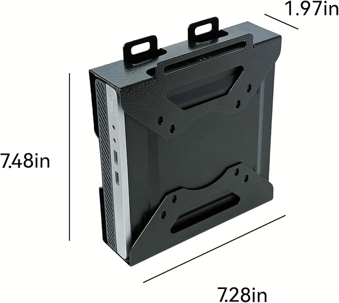 Mini PC Mount Compatible with HP 260 Desktop,ProDesk 400 405 600,EliteDesk 705 800 805 Mini PCs VESA Mount Adapter Wall and Under Desk