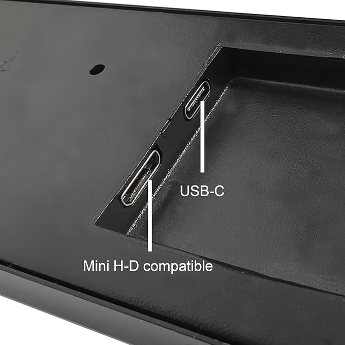 VSDISPLAY 9.1 Inch 1920x462 IPS Small Mini LCD Monitor PC Case LCD Screen Secondary Display Monitoring Computer Temperature CPU GPU RAM Data,Black