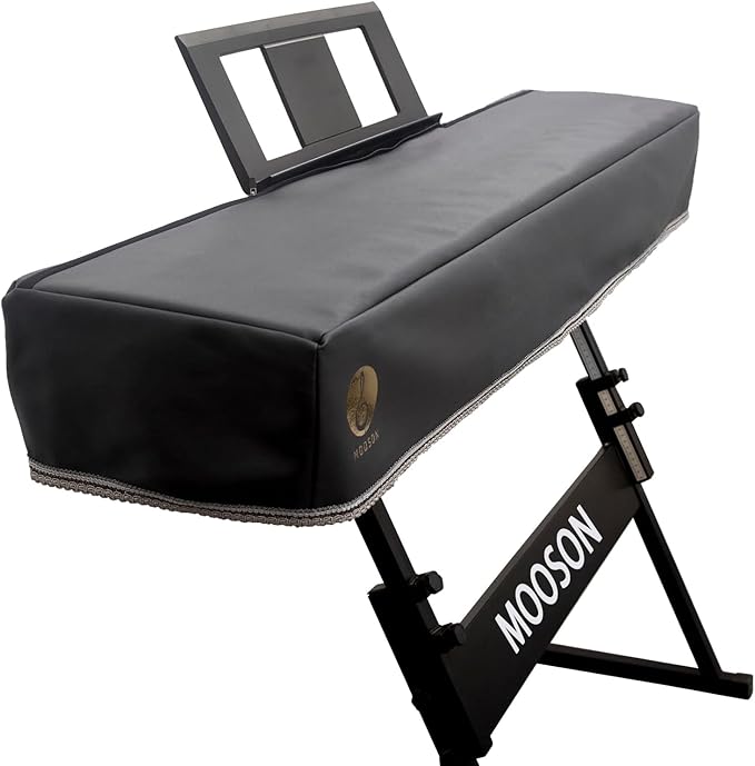 Keyboard Piano Cover Digital Piano Dust Covers Luxury Soft and Premium Surface Thickening Electronic Organ Covering Keyboard Update Encasement (Black)