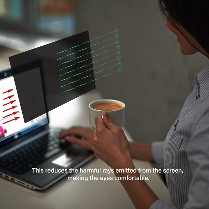 14.0 Inch - 16:9 Aspect Ratio - Laptop Privacy Screen Filter for Widescreen Laptop - Notebook - Anti-Glare - Anti-Scratch Protector Film for Data confidentiality