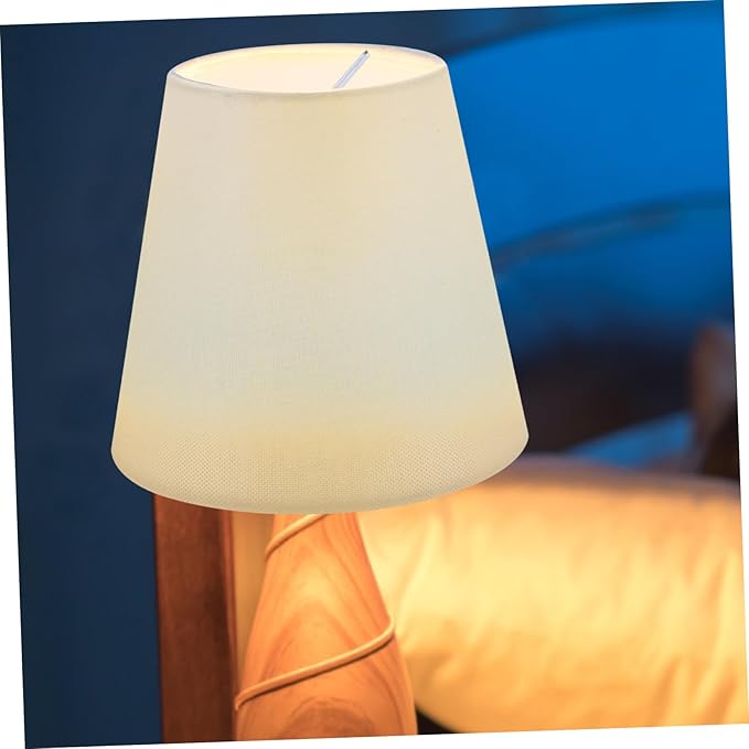Kichvoe Cloth Lampshade Accessories 5.51X5.51X5.11In Small White Lamp Shade for Table Floor Pendant Lighting Decorative Cover