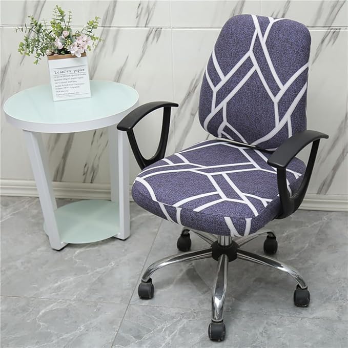 Melaluxe Computer Office Chair Cover - Protective & Stretchable Universal Chair Covers Stretch Rotating Chair Slipcover