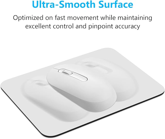 Dapesuom Small Mouse Pad, 6 x 8 Inch Thick Rubber Premium-Textured Non-Slip Portable & Washable Mini Mouse Mat for Women Wireless Laptops Keyboard Tray Gaming Work Computer Office Travel, Space Gray