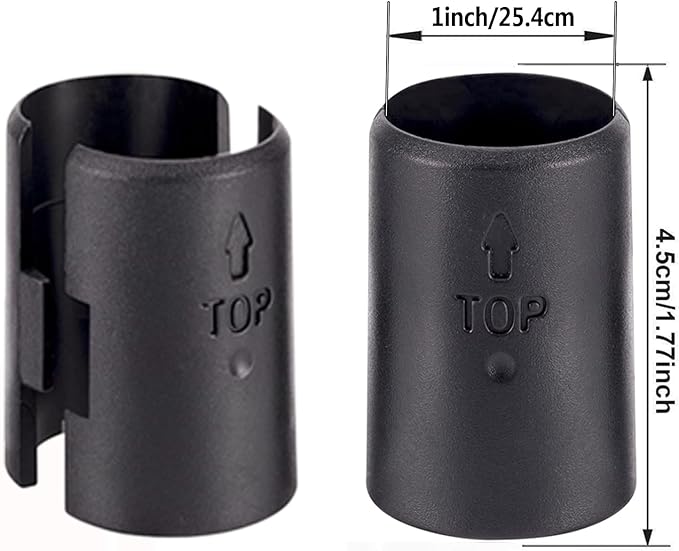 Snnalosses 54 Pack Wire Shelving Shelf Lock Clips, Black, ABS Plastic & Metal, 1" Post Shelvings, Replacement Clips for Metro, Thunder Group, Alera & More