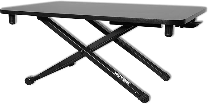 Victor DCX129 High Rise Collection Adjustable Standing Desk for Laptops 29”x18.5 Black
