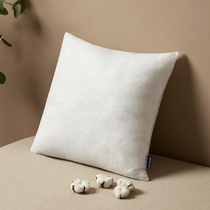 MIULEE Pillow Insert 24x24 Inch, Decorative Square Throw Pillow Inserts, Premium Fluffy Pillow Forms Sham Stuffer for Sofa Couch Living Room