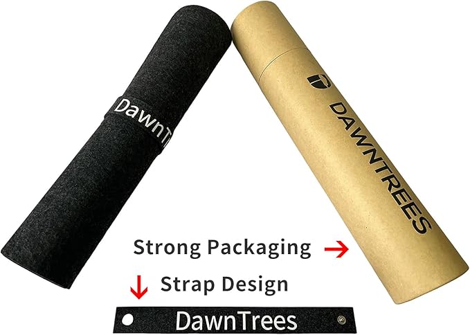 DAWNTREES Large Felt Desk Mat, 40''x16'' Non-Slip Full Keyboard and Mouse Pad, Office Computer Desk Mat for Desktop,100X40cm Felt Desktop Mat for Desk Pad Protector