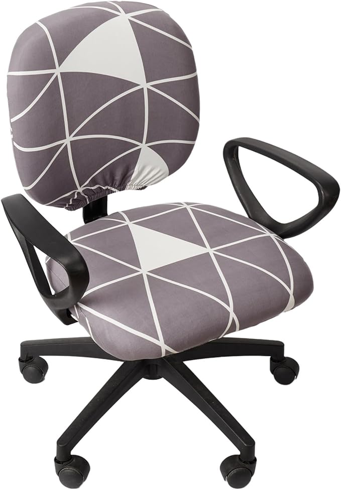 Melaluxe Computer Office Chair Cover - Protective & Stretchable Universal Chair Covers Stretch Rotating Chair Slipcover