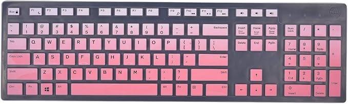 iKammo Keyboard Cover Skins Compatible with Dell KB216 & KM636 Keyboards & Dell Optiplex 5250/3050/3240/5460/7450/7050 & Inspiron AIO 3475/3670/3477 Desktops