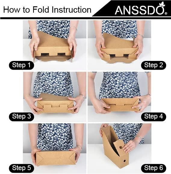 ANSSDO 12 Pack Cardboard Magazine Holder - Premium Magazine File Organizer, Large Volume Storage Box as Book Bins or Folder Holder for Desk - Teal Floral
