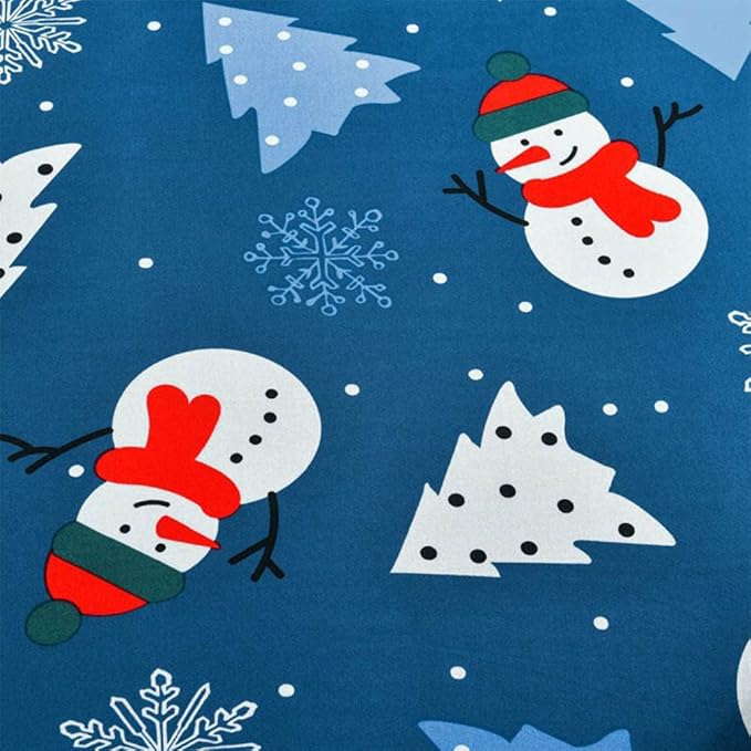 VIOKKO Christmas Office Chair Cover Xmas Stretchable Computer Desk Chair Seat Covers 2 Piece Waterproof Swivel Chair Protective Slipcover (Merry Christmas - Blue)