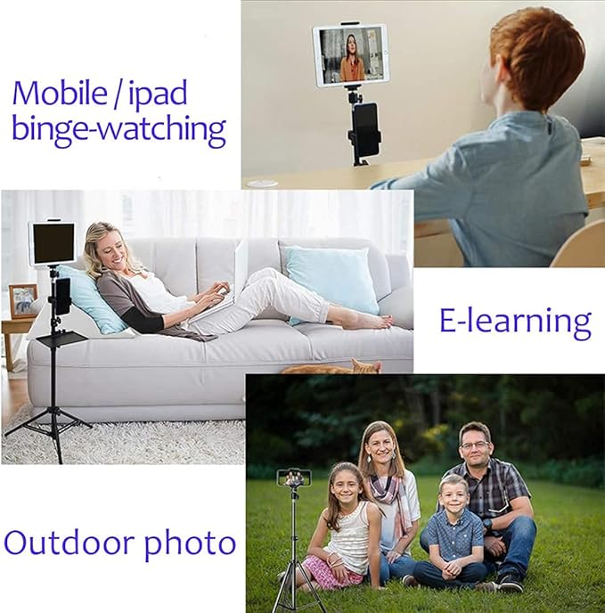 Tripod Stand, Mini Projector Stand,Lightweight Portable Projector Photography Stand Camera Tripod Adjustable Height 20" to 61" Floor Stand Holder, inculded 360° Rotatable Head Ball (Withstand 3pound)