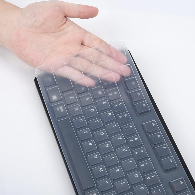 Keyboard Cover for Dell KB212-B KB4021 Slim USB 104-Key Keyboard, Dell KB212-B Keyboard Skin Protector - Clear