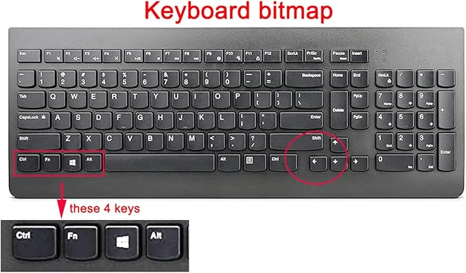 Ultra Thin Silicone Keyboard Protective Skin Cover Compatible with Lenovo 510 Wireless Keyboard GX30N81775 4X30M39458 KBRFBU71 EKB-536A SK-8823 ALO730S KU-1601 ALO510/520 (Blue)