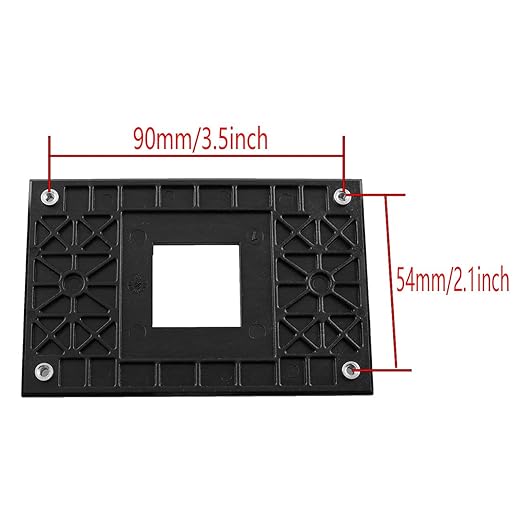 AM4 mounting Bracket 2Sets CPU Cooler Fan Heatsink Motherboard Retention Mounting Bracket for AM4 B350 X370 A320 X470 Black