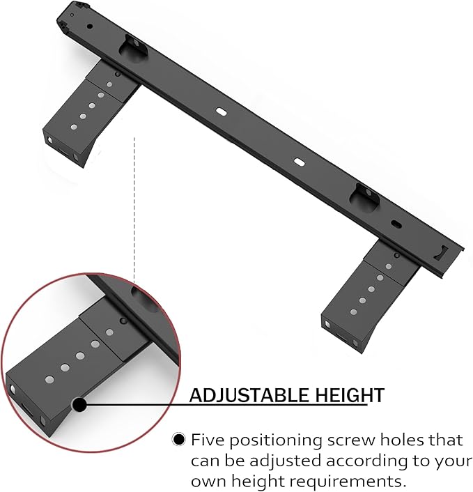 FRMSAET Heavy Duty 12/14/16/18 inches Thickness Steel Construction Ball Bearing Keyboard Slides Keyboard Drawer Slides Tray Accessories Cabinet Furniture Hardware Rails (18 inches, Black)