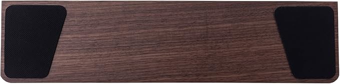 GK GAMAKAY Wooden Wrist Rest Pad, 14.17'' Compact Ergonomic Walnut Wood Hand Wrist Rest for 87 Keys Mechanical Keyboard, Non-Slip Palm Pad for Comfortable Typing and Playing (for 85%)