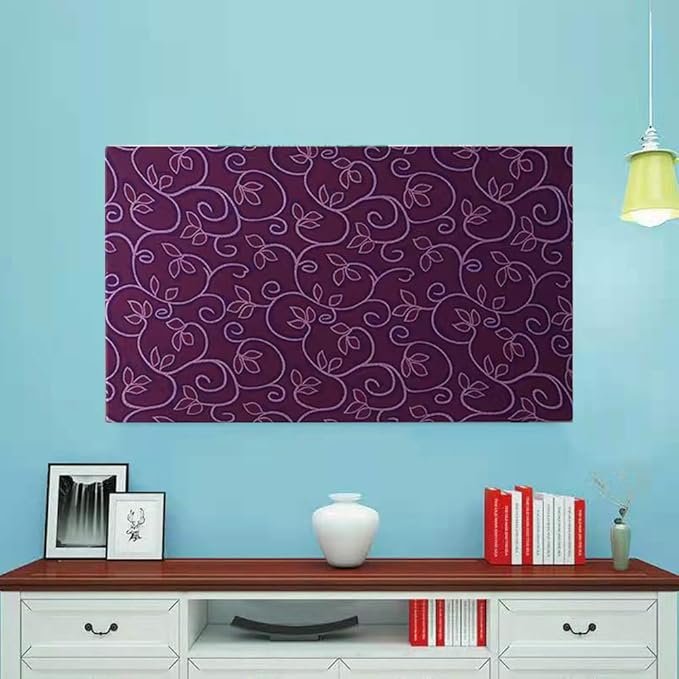 Monitor Dust Cover 22, 23, 24,25 inch Anti-Static Dustproof Protective Cover for LCD/LED/HD Panel Case Computer Sleeve Compatible with 22-25 inch PC, Desktop and TV (Purple,22-25inch)