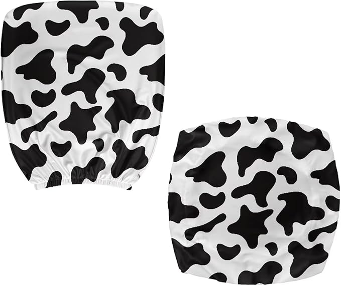 Cow Print Office Chair Covers Stretchable Office Chair Seat Cover 2 Piece Washable Gaming Chair Cover Universal Fit Most Wheelchairs,Computer Chairs,Gaming Chairs