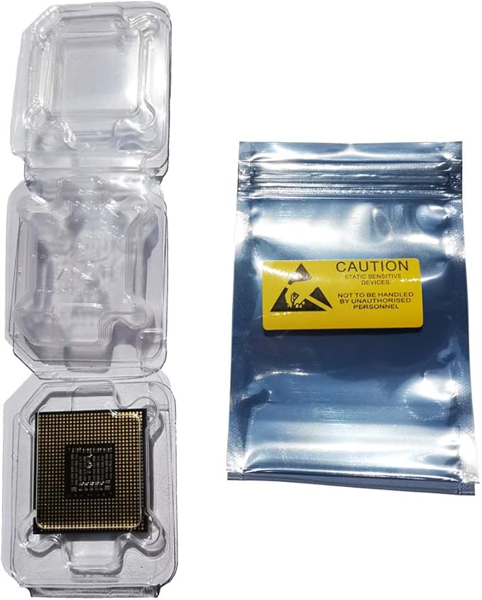 CPU Protective Thicken Plastic Clamshell Case Trays Suitable for Intel 775/1155/1151/1150/1156 with 10pcs Antistatic Bags and Labels (10pcs Intel CPU Case)