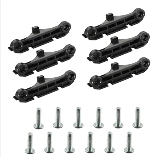 CPU Fan Bracket 3Pairs Black CPU Fan Support Brackets Retainer Brackets Plate Support Holders for AM4 AMD