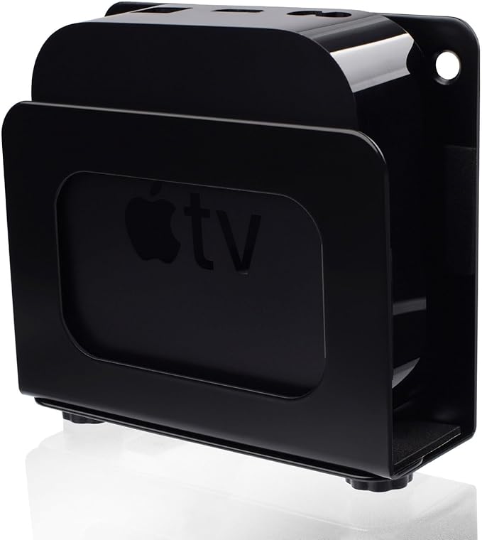 Cable Box Mount Modem Mount Adjustable Wall Mount for Small and Narrow Devices Like Cable Boxes, Modems,DVD Players, Beelink, Mini PC, Apple TV, Mac mini,Roku and More(Black-Narrow)
