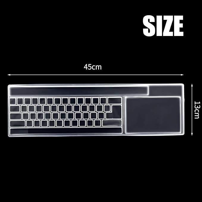 BronaGrand 2 Pack Clear Desktop Computer Keyboard Protection Skin Protector Cover for PC 104/107 Keys Standard Keyboard