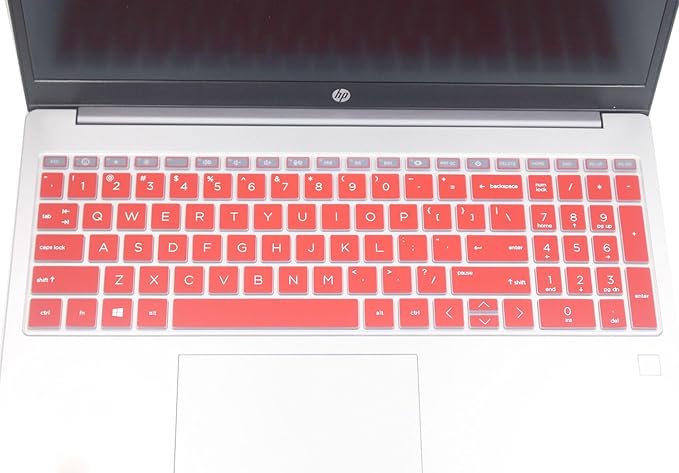 Keyboard Cover Compatible for 15.6" HP Laptop 15-fc 15-fd 15t-fd 15z-fc Series, HP Pavilion 15 15-eg/eh/er 15t-eg200/eg300 15z-eh300 Series, HP Pavilion 17z 17z-cp000 17z-ca200 17-cn 17-cp Series (Red