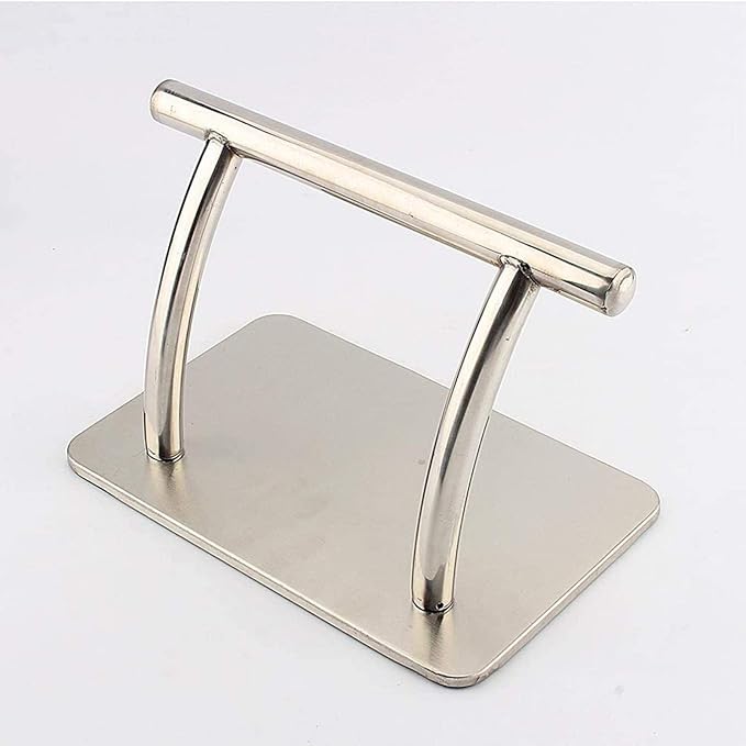 Mxzzand Stainless Steel Footrest Barbers Salon Foot Rest Rack Hair Chair Salon Barbers Equipment for Hairdressers Tattoo Shops