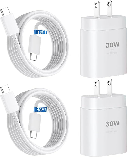 iPhone 17 16 15 Charger Fast Charging,30W USB C Charger Type C Charger Phone Chargers iPhone&10 Ft Long USB C to C Cable Fast Charging Cord for iPhone 17 Air/17 Pro/17 Pro Max/16 15 Pro Max Plus,iPad