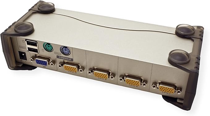 ATEN CS84U 4-Port PS/2-USB KVM VGA Switch - Control up to 4 VGA Computers for Windows, Linux, Mac, and Sun