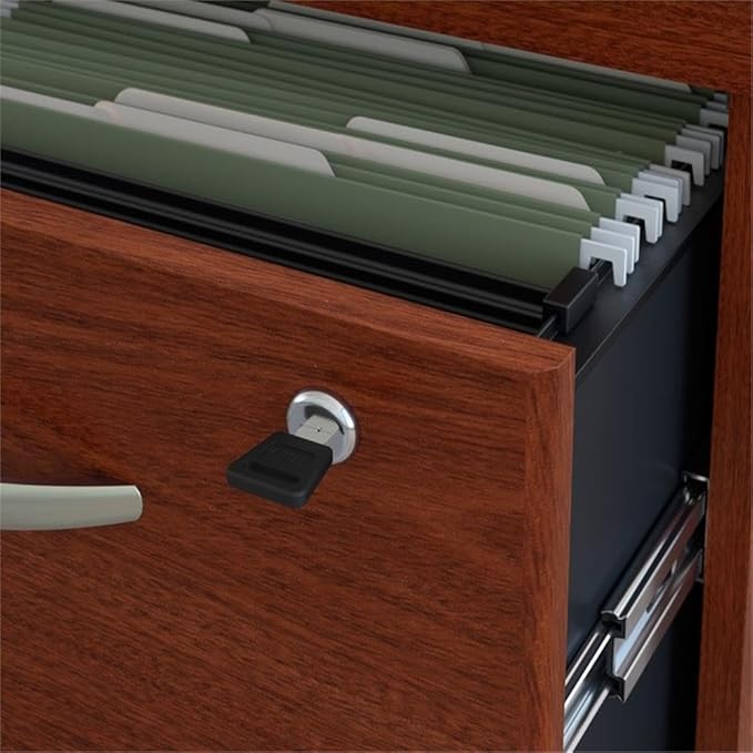 Bush Business Furniture Series C 72W U-Station with 2-Drawer Mobile Pedestal and 3-Drawer Mobile Pedestal