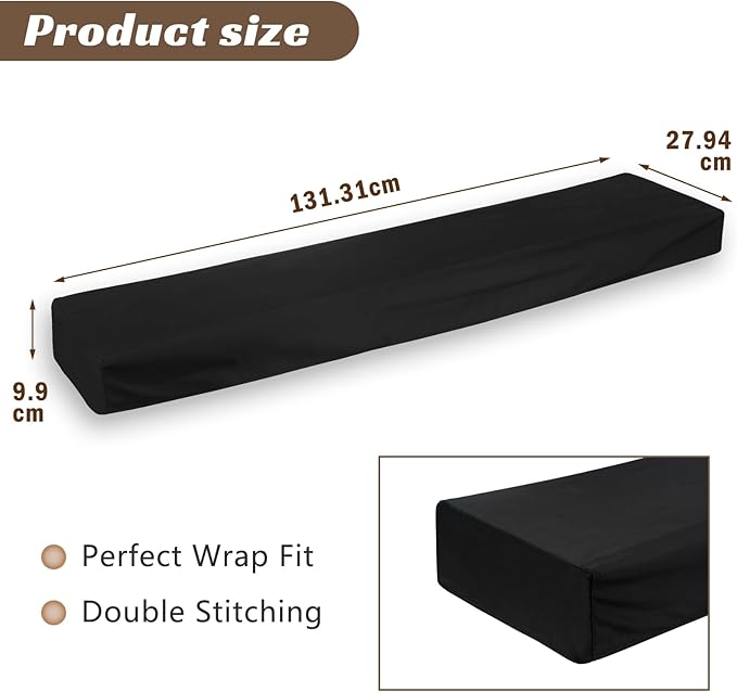 Piano Keyboard Dust Cover 88 Keys, Digital Electronic Piano Keyboard Covers, Thickening Full Covering Soft and Premium Surface, Essential Accessories to Protect Your Music Piano