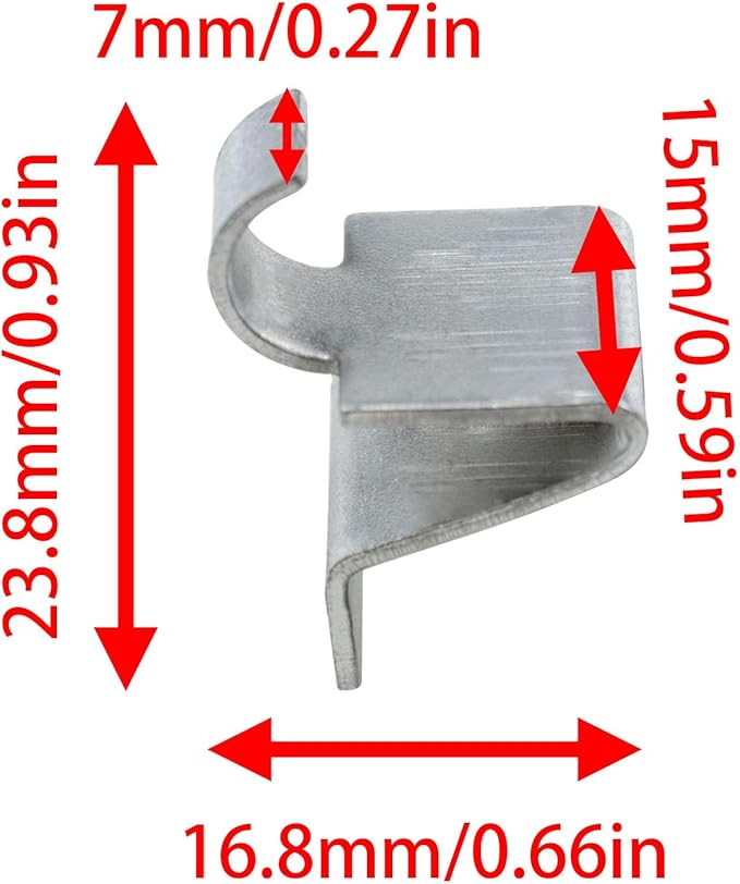 Metal cabinet shelf clamp cabinet shelf clamps pilaster bracket clamp heavy-duty shelf bracket clamps thickened S-buckle 12pcs (0.5 * 0.3inch)