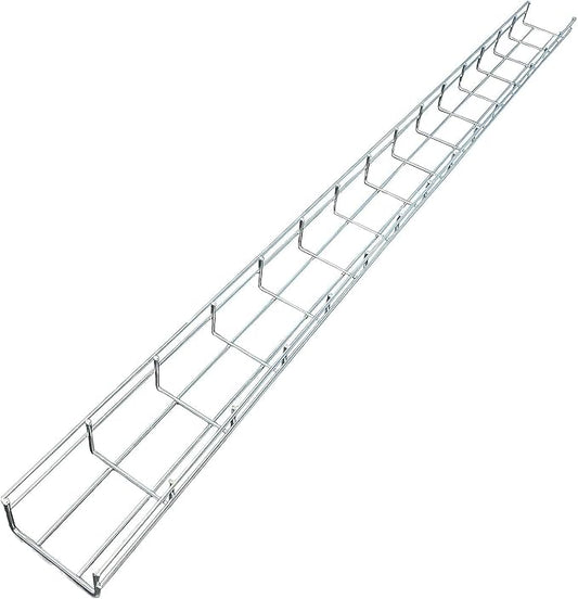 Kable Kontrol Stainless Steel Cable Tray Bulk Pack – 120 Pcs - 10 Feet Long - 4" W, 2” D – Wire Mesh Tray Cable Management Rack Cords Organizer Cable Basket, NEC Approved for Network, Fiber Optic