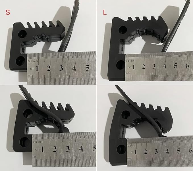 HIGH FLYING Car Molle Panel Cargo Rack Shelf Quick Fist Clamps Mounting Tool Accessories TPE (Buckle-L)