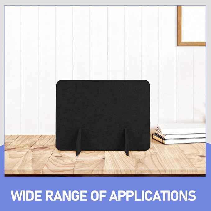 2pcs Felt Privacy Panel for Desktop Noise Reduction No Drill Installation Versatile Tabletop Separator for Office Classroom and Home Use