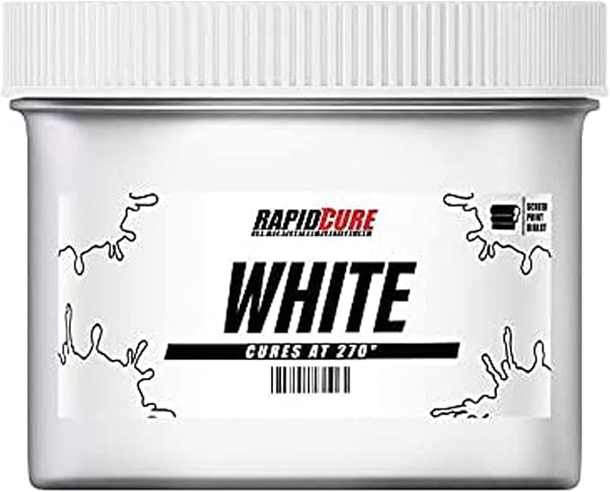 Rapid Cure® Screen Printing Ink White (Gallon - 128oz.) - Plastisol Ink for Screen Printing, Fast Curing Fabric Paint - Screen Print Direct®, USA Made