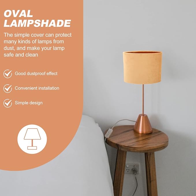 Lamp Shade for Table Lamps Ceiling Cylindrical Light Covers Clip on Lampshades for Light Shell Cover Lampshades Replacement Shades Equipment Cover