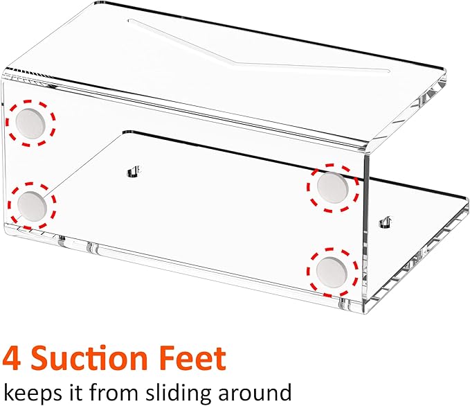 FUCDTEFC Acrylic Mail Holder, Mail Organizer Wall Mounted Clear File Letter Organizer, Vertical Envelope Mail Holder for Desk, Lightweight Countertop Bill Sorter Invoice Stand for Home Office School