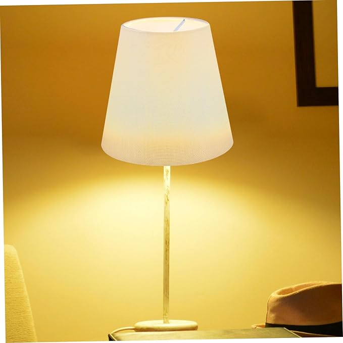 Kichvoe Cloth Lampshade Accessories 5.51X5.51X5.11In Small White Lamp Shade for Table Floor Pendant Lighting Decorative Cover
