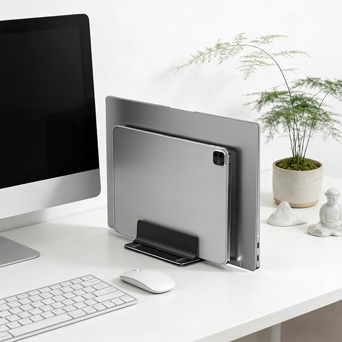 Vertical Laptop Stand Double Solt