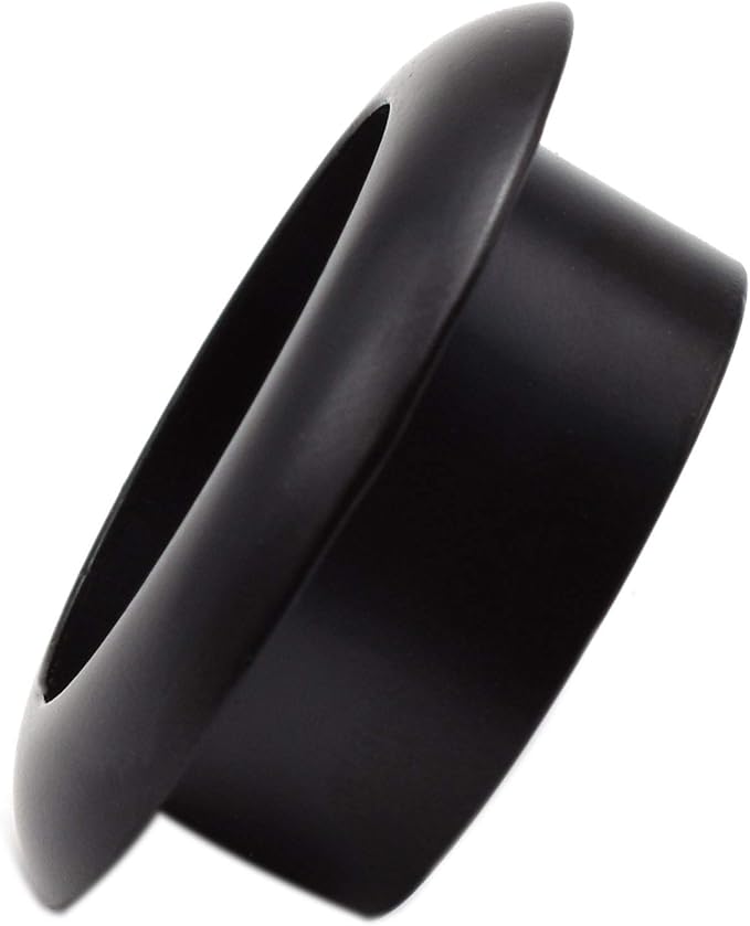 1 Inch(25mm) Zinc Alloy Desk Hole Cover Grommets Black Wire Cord Cable Organizer for Computer Desk Cabinet